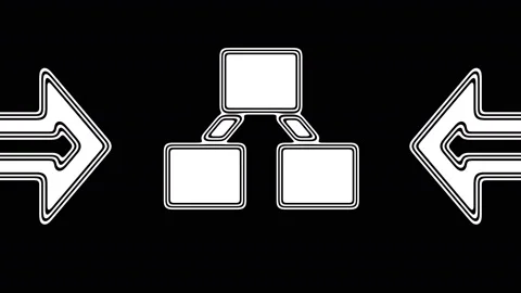 The hierarchy icon. Looping footage has 4K resolution. Illustration. Stock Footage 106107750