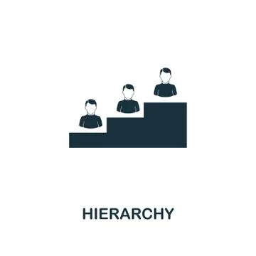 Hierarchy icon. Premium style design from teamwork icon collection. UI and UX 库存插图