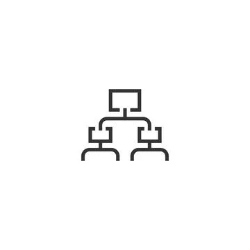 Hierarchy icon vector Stock Illustration