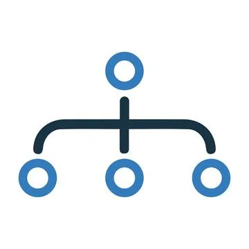 Hierarchy, site map icon design Stock Illustration
