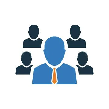 Hierarchy, team building icon. Simple editable vector graphics. Ilustración de archivo