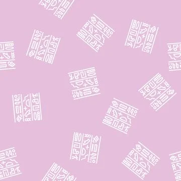 Hieroglyph egypt line seamless pattern Ilustración de archivo