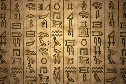 Hieroglyph. Illustration