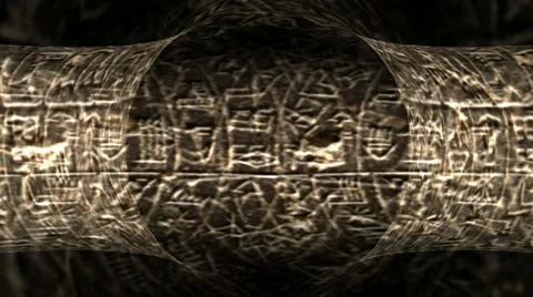 Hieroglyphic Motion Mapping Stock Footage 32267026