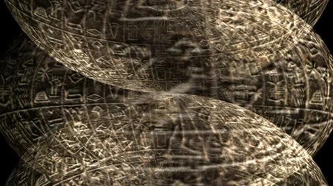 Hieroglyphic Motion Mapping Stock Footage 32267274