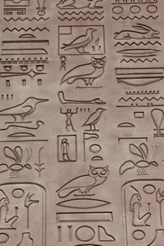 Hieroglyphics Fotos Stock