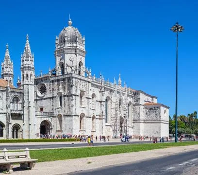 Hieronymites Monastery, Mosteiro dos Jerónimos Lisbon, Portugal Stock Photos