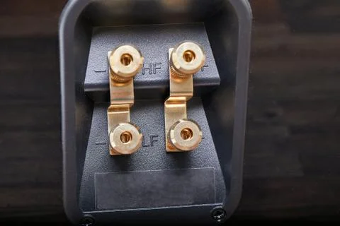 Hifi speaker back Stock Photos