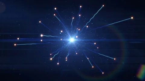 Higgs Boson,  Large Hadron Collider new particle discovery Stock Footage