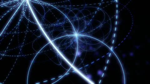 Higgs particles blue background loop Stock Footage 11400668