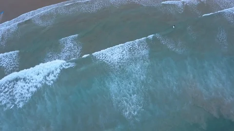 High above the beach Stock Footage 86720309