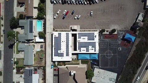 High Above The Building Stock Footage 123947938