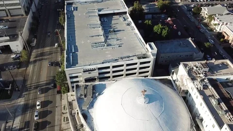 High Above The Buildings Stock Footage 123709771