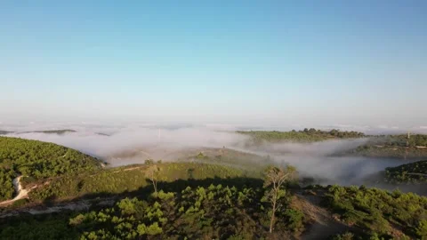 High Above the Clouds: Drone in the Mountains Video stock 247246851
