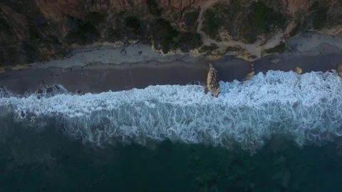 High Above Malibu Beach Video stock 81972333
