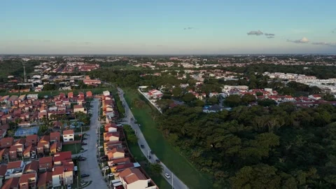 High Above Rustic Beauty: Drone Shot of Village Stock Footage 274414255