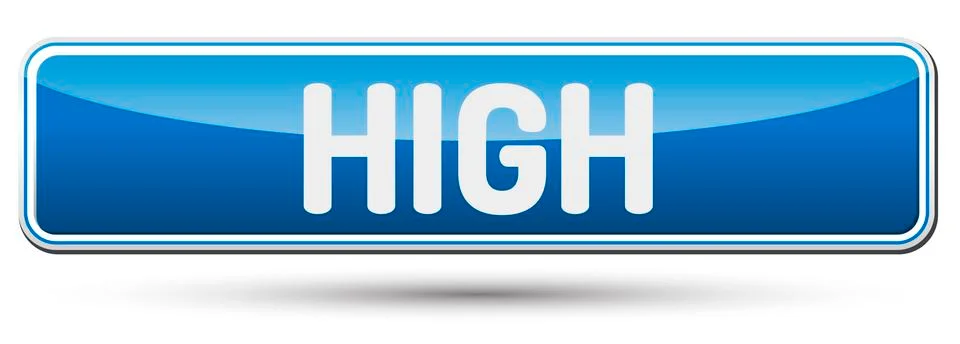 HIGH - Abstract beautiful button with text. Stock Illustration