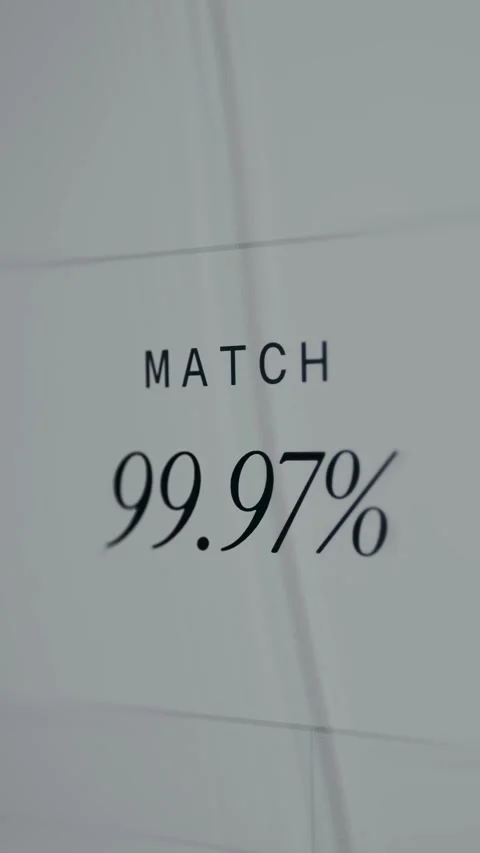 High accuracy match of 99.97 percent Stock Footage 335891916