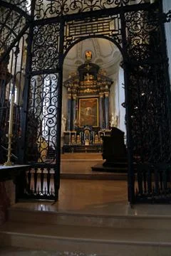 The High Altar of St. Leodegar Stock Photos