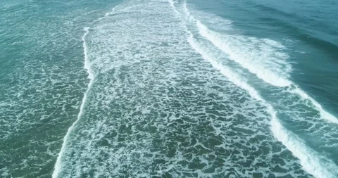 High altitude aerial video of multiple powerful ocean waves The Immense Vas.. Stock Footage 316643259