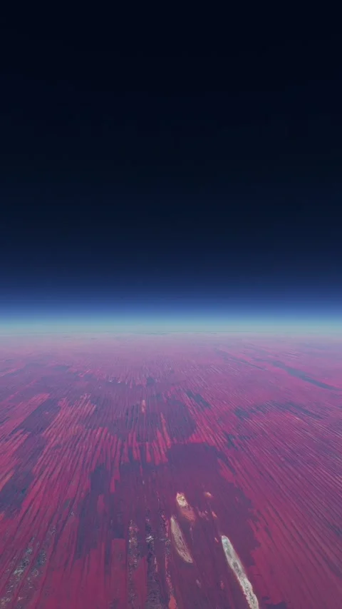 High altitude aerial view of the Simpson Desert Northern Territory. Australia Stock Footage 284884629