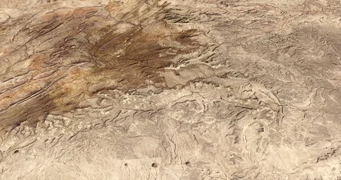 High-altitude circular tracking shot: parts of Rio Grande Valley Stock-Footage 97452417