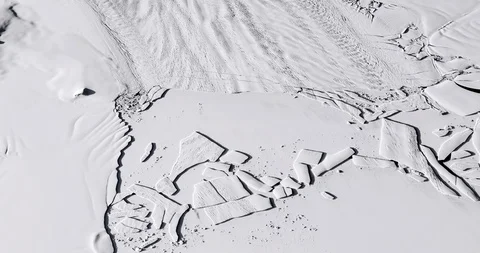 High-altitude circular tracking shot: Pine Island Glacier, Antarctica Video stock 98458389
