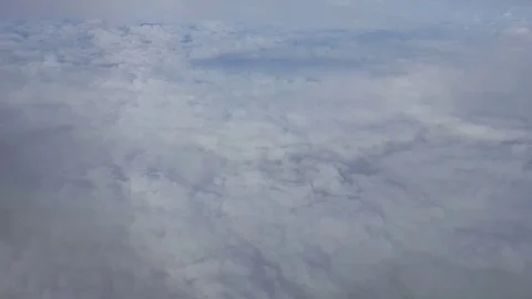 High altitude clouds from an Airplane Stock Footage 70854214