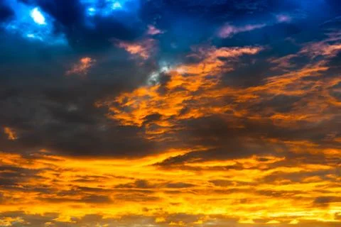 High altitude cloudscape backdrop Stock Photos