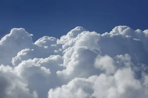 High altitude cumulus clouds Foto stock