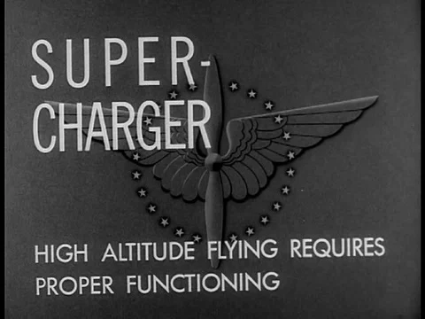 High altitude flying requires proper functioning of machines in 1942. 動画素材 75118226