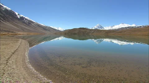 High altitude lake Stock Footage 2252691