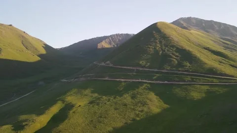 High-altitude mountain pass Stock Footage 314464558