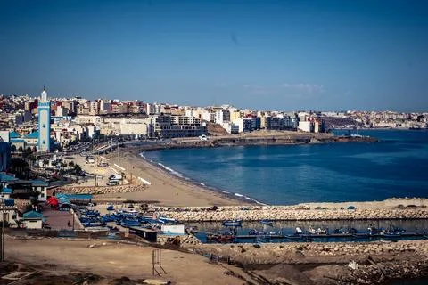 High-altitude panoramic view of restricted beaches patrolled by security fo.. Photos