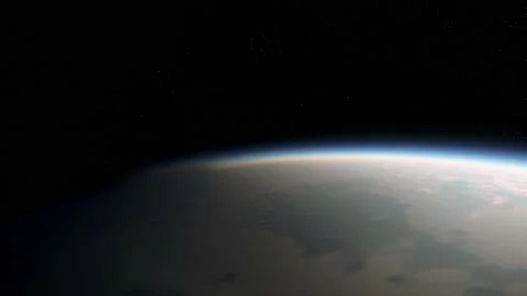 High Altitude Planet Flyover Stock Footage 227145517
