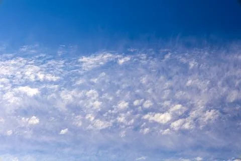 High altitude stratocumulus cloud layer texture with atmospheric scattering.. 写真素材