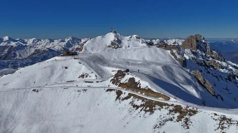 High-Altitude Summit Hyperlapse Alpine Slope 4K Видео 335638350