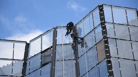 High altitude work Stock Footage 87040602