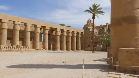 High Ancient Column Stock Footage 87068983