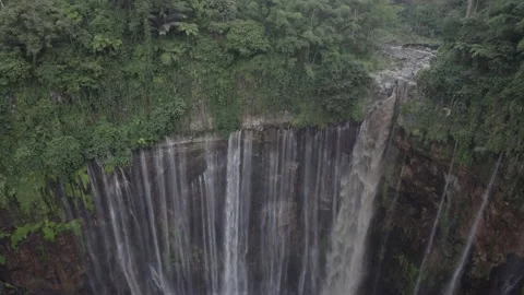 High and Beautiful Waterfall Stock Footage 239897525
