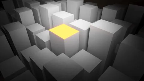 High and low white box conceptual abstraction Finding the right position on.. Stock Illustration
