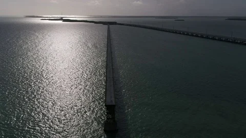 High Angle Bridge View Stock Footage 75347385