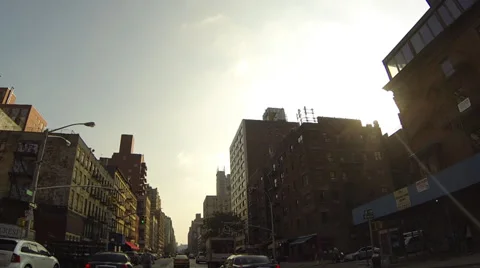 High Angle Car Mount in NYC 動画素材 29644788
