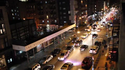 High Angle Cars Passing By 스톡 동영상 54602072