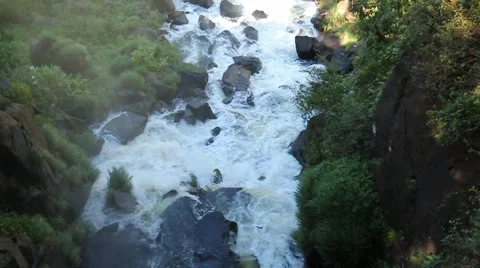 High angle of a cascade Video stock 68490503
