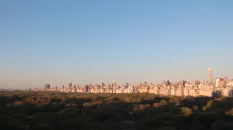 High Angle Central Park Stock Footage 53886590