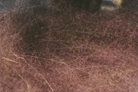 High angle closeup shot of small scratches on a transparent surface Stock Photos