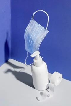 High Angle Coronavirus Concept Background 스톡 사진