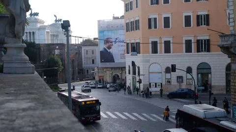 High Angle Day Time Lapse Of Busy City Road And Car Traffic Vídeo Stock 277940203