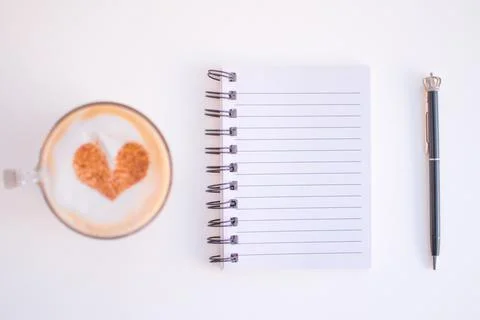 High angle of a desk Stock Photos